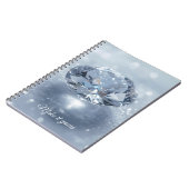 Blue Crystal Art Case – Personalized for Meaningfu ノートブック (左側)