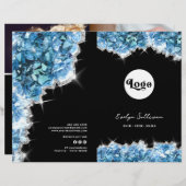 Blue crystalsサービスメニューカタログ (正面/裏面)