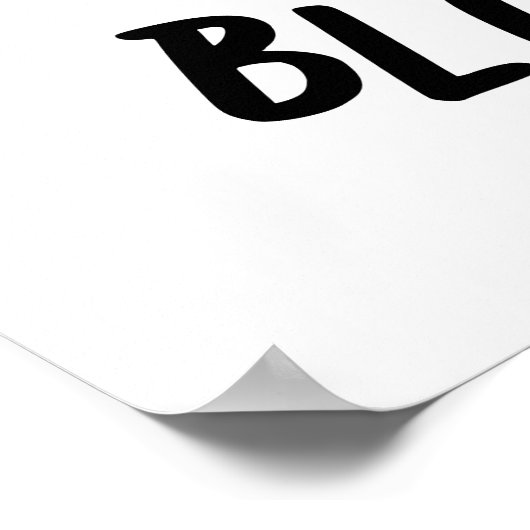 Blue-cumber Funny Sad Veggie Cucumber Pun  ポスター (角)