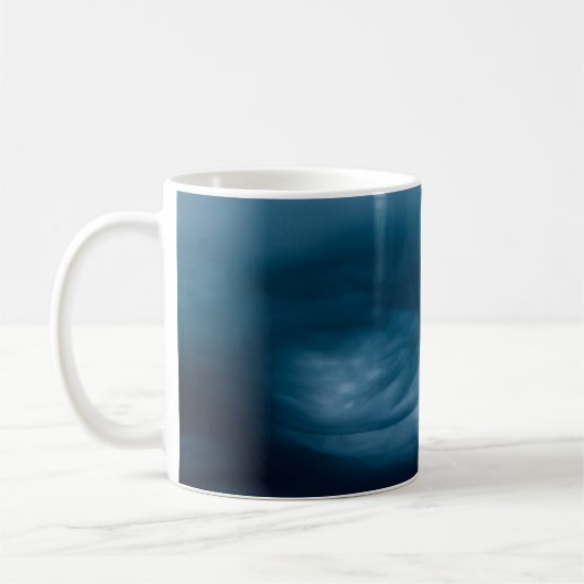 Blue cumulus clouds コーヒーマグカップ (左)