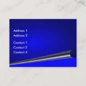 Blue Curlページプロファイルカード 名刺 (裏面)