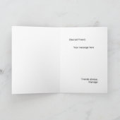 Blue Cursive + Aqua & Yellow Bridesmaid Proposal カード (内部)