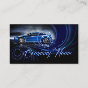Blue Curvesビジネス車のカード 名刺