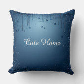Blue Custom Name Home Decoration Cozy クッション (正面)
