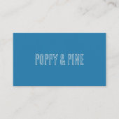 Blue Custom Small Business Cafe Loyalty Punch Card 名刺 (正面)