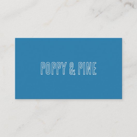 Blue Custom Small Business Cafe Loyalty Punch Card 名刺 (正面)