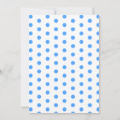 Blue Cute Baby Elephant Baby Shower Invitation  招待状 (裏面)