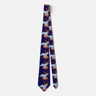 Blue Cute Cat Photo Pattern Neck Tie ネクタイ