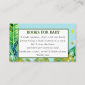 Blue Cute Monkey 2 Baby Books Request   エンクロージャーカード (正面)