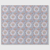 Blue Cutie Pie Baby Boy ラッピングペーパー (フラット)