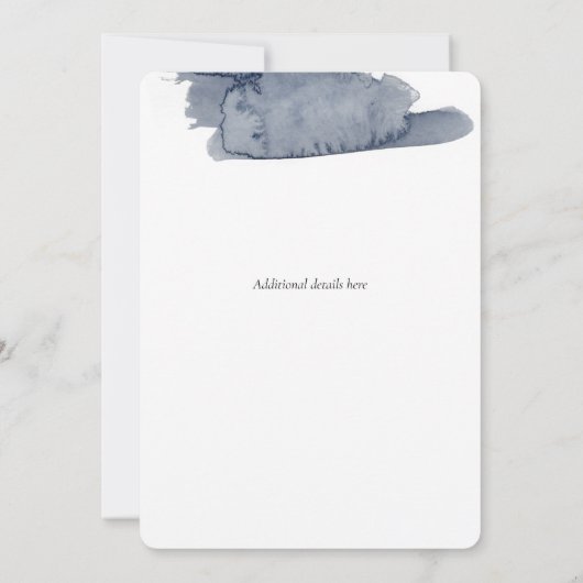 Blue D20テーブルトップRPGファンタジーサイコロ結婚ズのInvitat 招待状 (裏面)