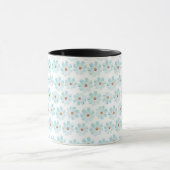Blue Daisy Floral Pattern Mug マグカップ (中央)