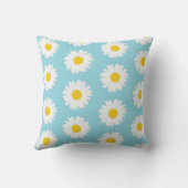 Blue Daisy Pillow クッション (裏面)