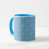 Blue Damask Pattern マグカップ (正面左)