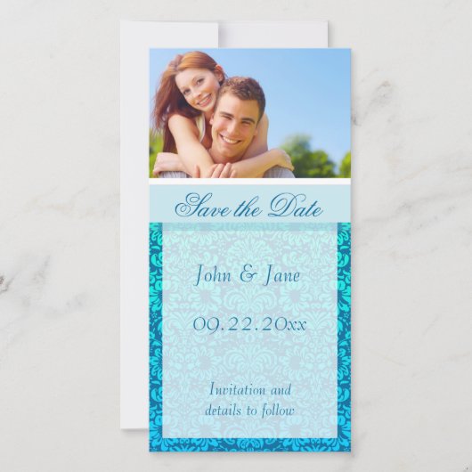 Blue Damask/photo "Save the Date" セーブザデート (正面)