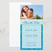 Blue Damask/photo "Save the Date" セーブザデート (正面/裏面)