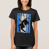 Blue Dance Dancer Believe Motivating Expressive Wo Tシャツ (正面)