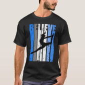 Blue Dance Team Believe Motivating Dancer Dancing Tシャツ (正面)