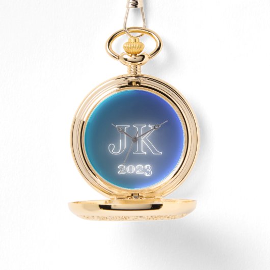 Blue Dark Blue Pocket Watch 腕時計 (正面)