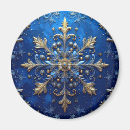 Blue Decorative Christmas Holiday Magnet マグネット