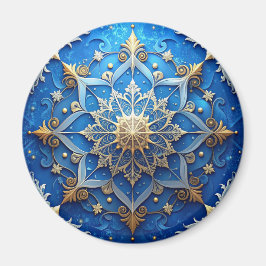 Blue Decorative Christmas Holiday Magnet マグネット