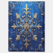 Blue Decorative Christmas Holiday Magnet マグネット (正面)