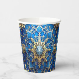Blue Decorative Christmas Holiday Paper Cups 紙コップ