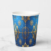 Blue Decorative Christmas Holiday Paper Cups 紙コップ (右)