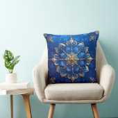 Blue Decorative Christmas Throw Pillow クッション (椅子)