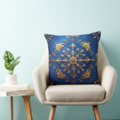 Blue Decorative Christmas Throw Pillow クッション (椅子)