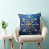 Blue Decorative Christmas Throw Pillow クッション (椅子)