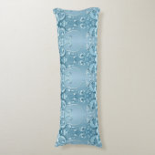 Blue Decorative Floral Body Pillow ボディピロー (正面縦)