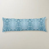 Blue Decorative Floral Body Pillow ボディピロー (裏面)