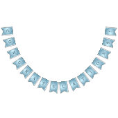 Blue Decorative Floral Bunting Flag バンティングフラッグ (全)