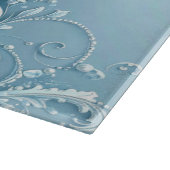 Blue Decorative Floral Cutting Board カッティングボード (角)