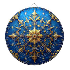 Blue Decorative Floral Dartboard ダーツボード