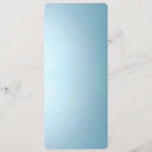 Blue Decorative Floral Menu メニュー (裏面)