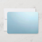 Blue Decorative Floral RSVP Card (裏面)