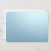 Blue Decorative Floral Save The Date セーブザデート (裏面)