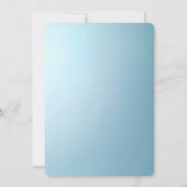 Blue Decorative Floral Wedding Invitation 招待状 (裏面)