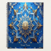 Blue Decorative Holiday プランナー手帳 (正面)