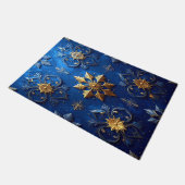 Blue Decorative Holiday Doormat ドアマット (アングル)