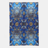 Blue Decorative Holiday Kitchen Towel キッチンタオル (縦)