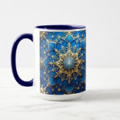 Blue Decorative Holiday Mug マグカップ (左)