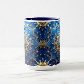 Blue Decorative Holiday Mug マグカップ (中央)