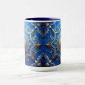 Blue Decorative Holiday Mug マグカップ (中央)