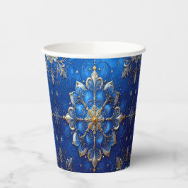 Blue Decorative Holiday Paper Cups 紙コップ