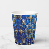 Blue Decorative Holiday Paper Cups 紙コップ (裏面)