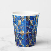 Blue Decorative Holiday Paper Cups 紙コップ (右)