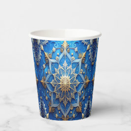 Blue Decorative Holiday Paper Cups 紙コップ